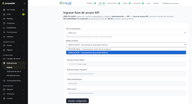 Facto api