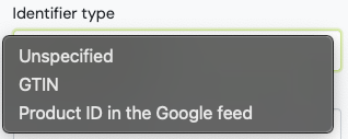Google conversational attributes - identifier type