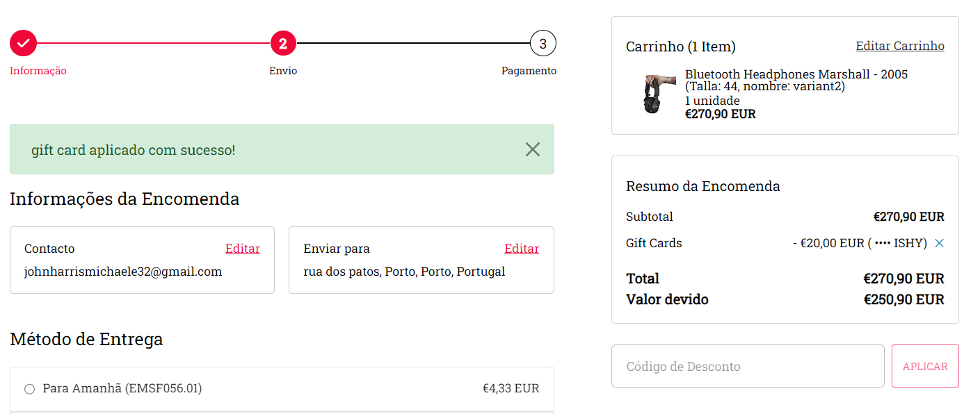 Página de Produto