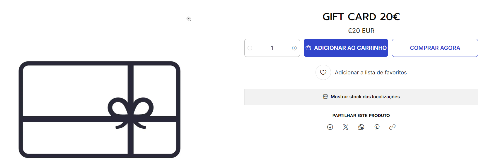 loja de gift cards
