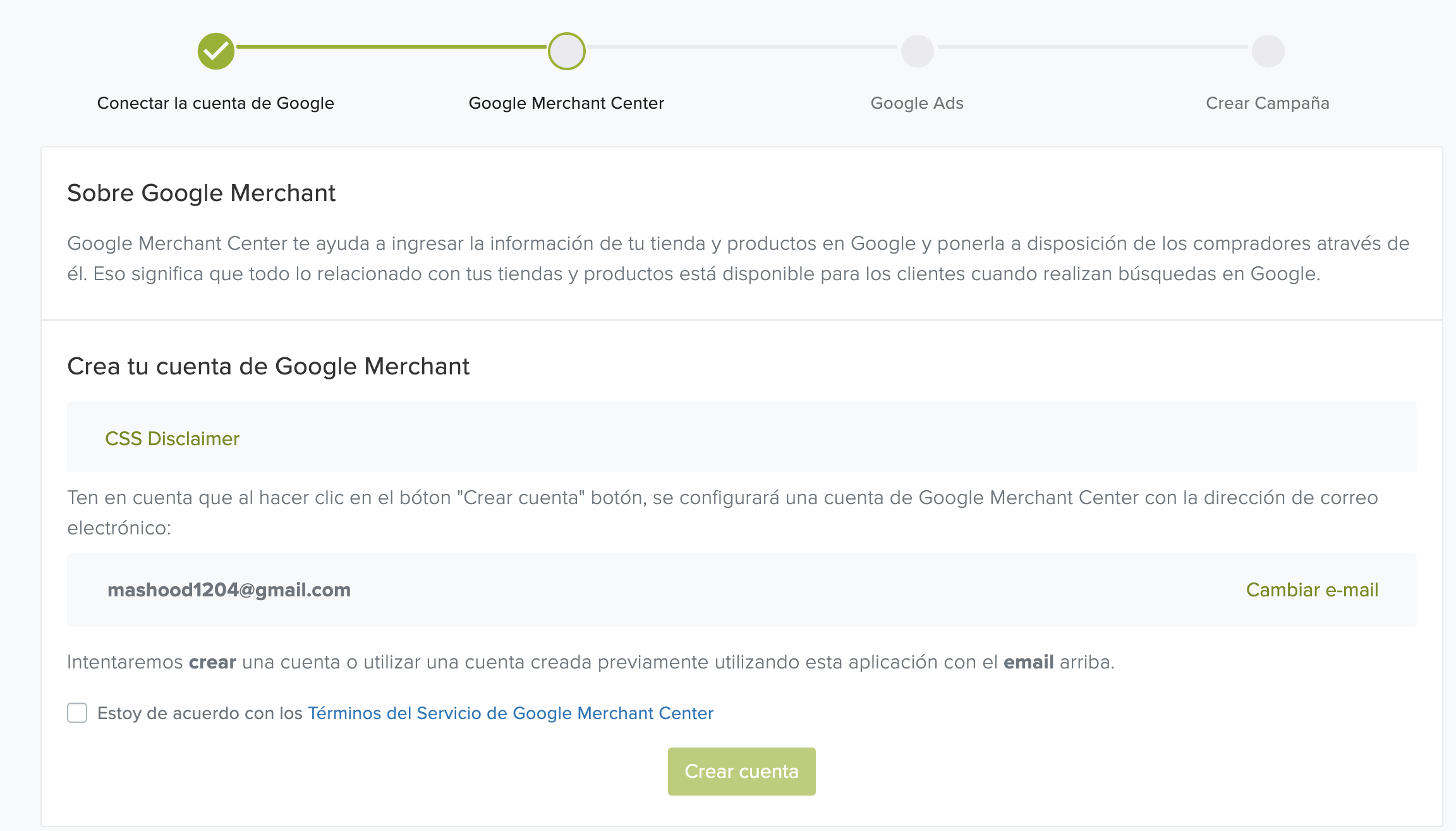 Create Account