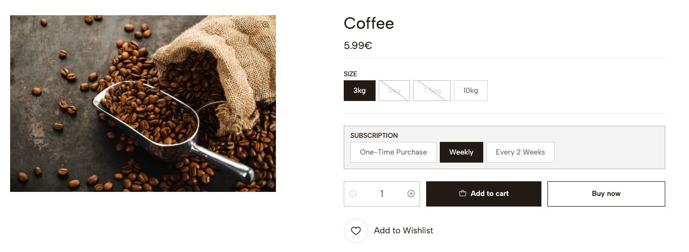 product view page